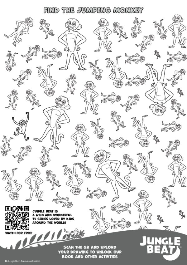 Jungle colouring sheet 5