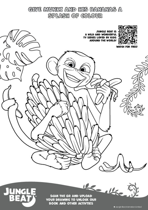 Jungle colouring sheet 7